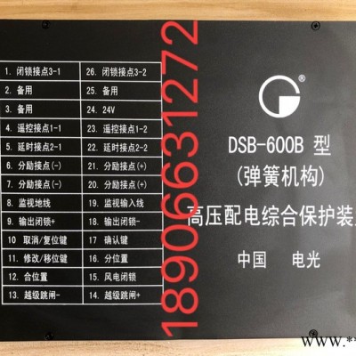 DSB-600B型（弹簧机构）高压配电综合保护装置-中国电光DSB-600B型（弹簧机构）