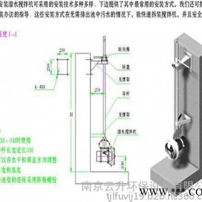 南京云升环保设备,江苏潜水搅拌机,冲压式潜水搅拌机