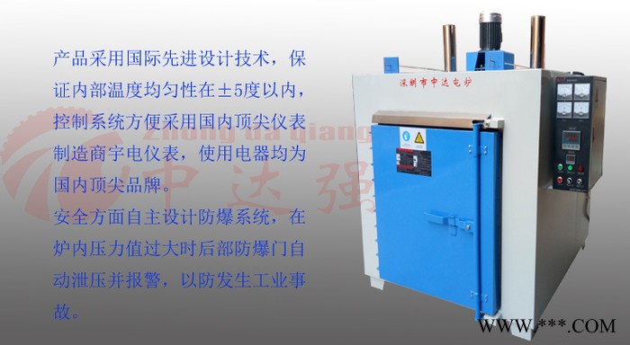 中达强 深圳烧结炉 ZDHX5-24箱式炉,工业烘箱,箱式炉厂家,箱式炉设备,回火炉图1