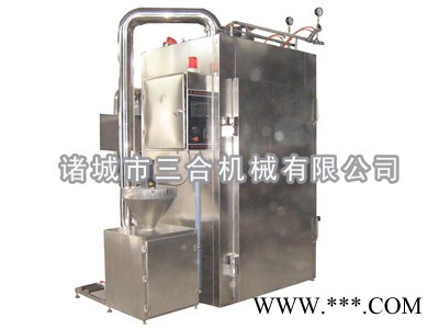 供应山东500型(二门两车）烟熏炉厂家图1