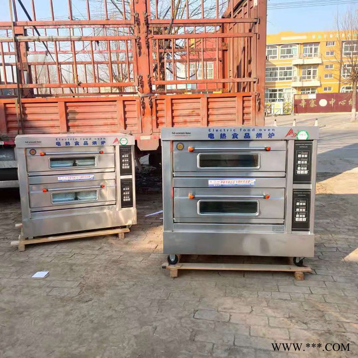 赢飞翔 厂家供应 不锈钢烤箱 烤炉微电脑版烤箱 两层四盘烤箱 电热烤箱