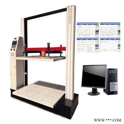 直销 包装箱抗压测试仪 纸箱压力试验机 纸管抗压强度试验机