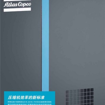 进口ATLASCOPCO/阿特拉斯科普柯空压机 110KW双级压缩永磁变频空气压缩机 工业行专用 真空打气泵 进口空压机