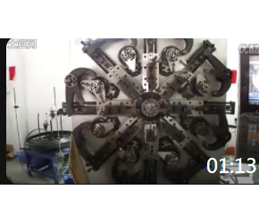 银丰弹簧机生产拉簧录像，弹簧视频，弹簧加工过程（高清）